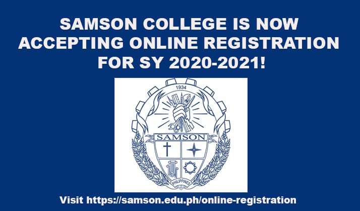 Lauw winkel Burgerschap Online Registration for SY 2020-2021 | Samson College of Science &  Technology